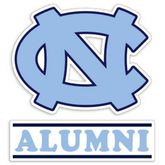 6" UNC Logo Alumni Vinyl Decal